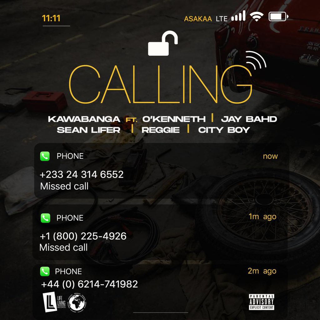 Kawabanga – Calling (Feat. O'Kenneth, Jay Bahd, Reggie, Sean Lifer, Reggie & City Boy) (Prod By Mondanny)